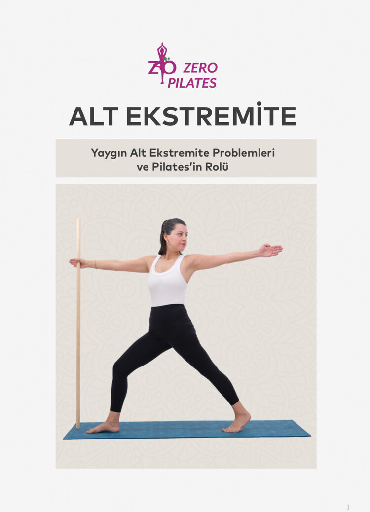 Diz ve Kalça Problemleri için Pilates: Alt Ekstremiteye Odaklanan E-Kitap Eğitim Detayları