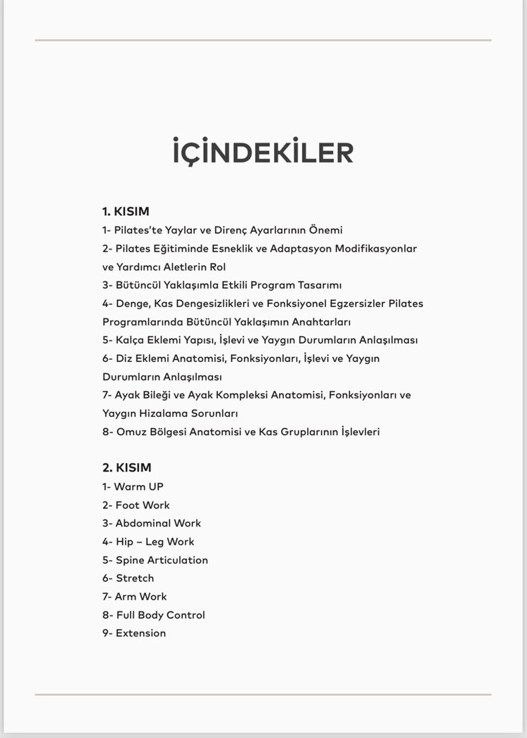 CADILLAC ve TOWER HAREKETLİLİĞİ - Çalışma Kitabı