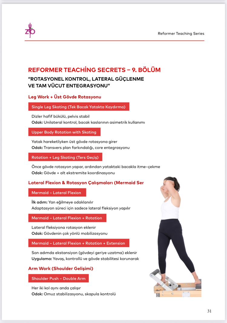 Reformer Teaching Series – Antrenman Bilimi ve Planlama Rehberi (60 sayfa)