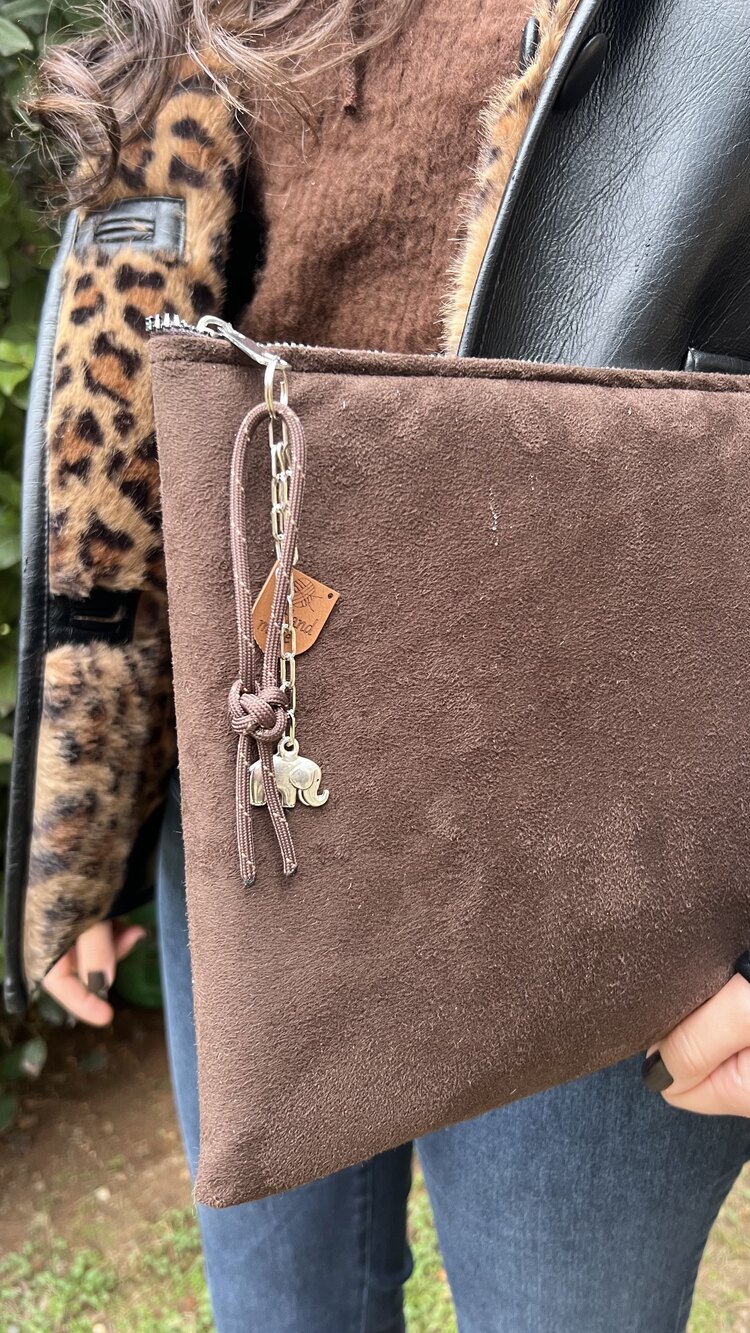 Kahverengi Clutch Çanta