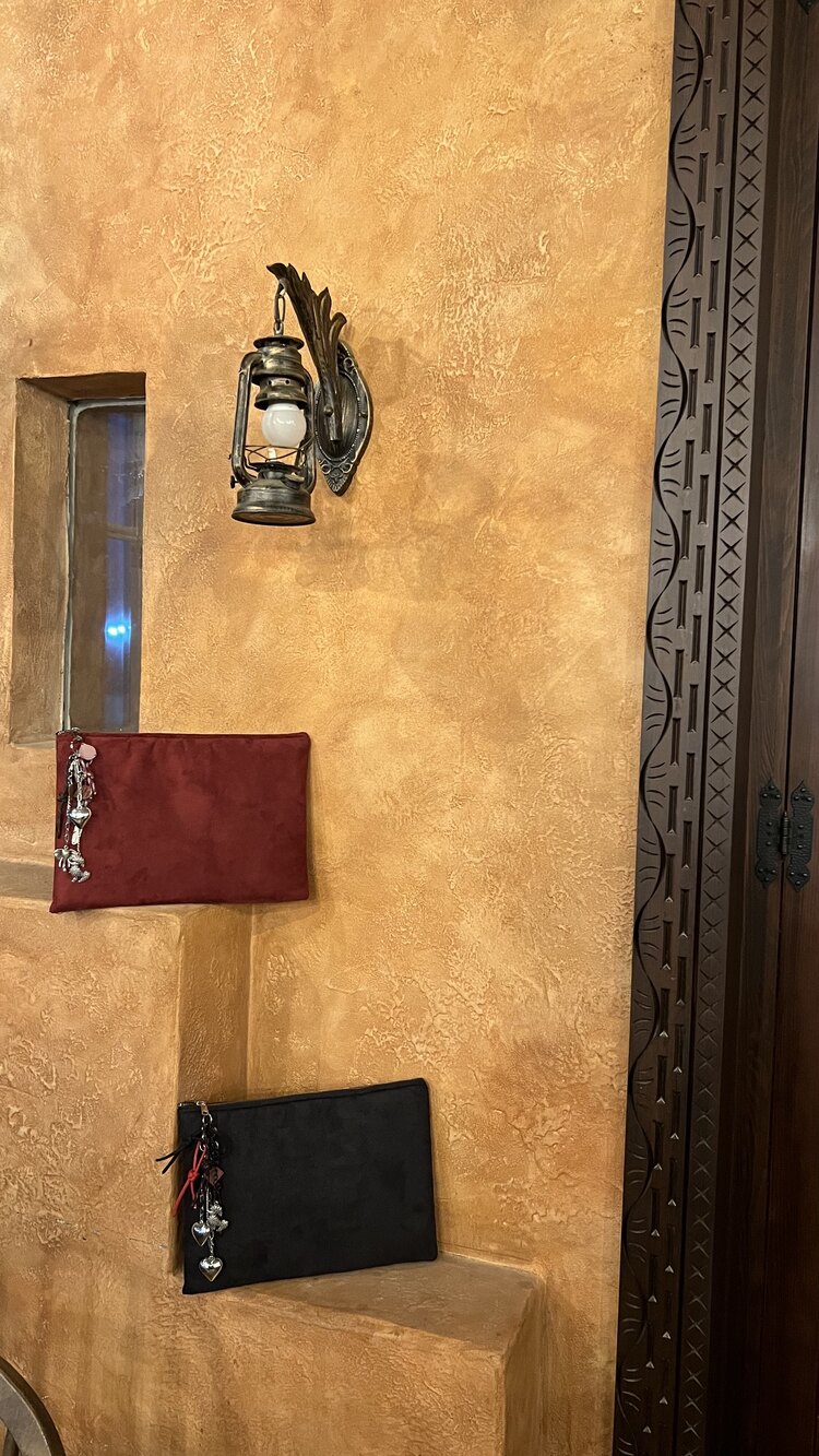 Bordo Clutch Çanta