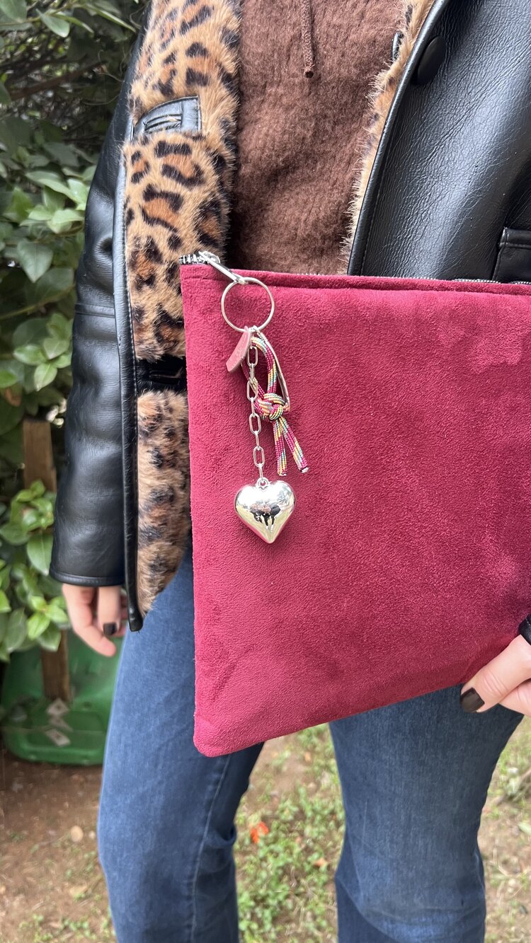 Bordo Clutch Çanta
