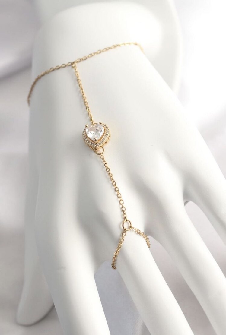 Gold Renk Kalp Model Şahmeran