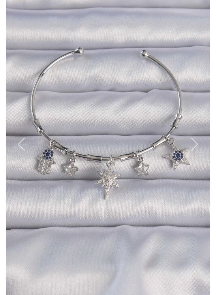 Gümüş Charm Bileklik