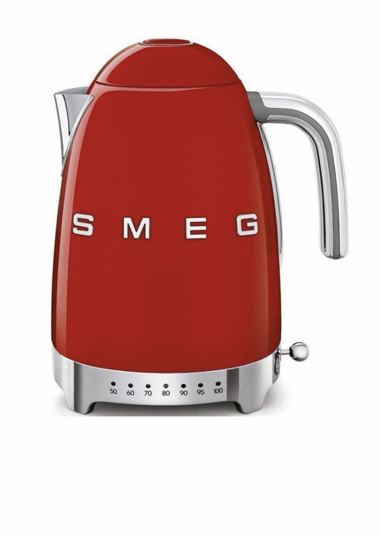 Smeg ısı ayarlı kettle (Kırmızı)