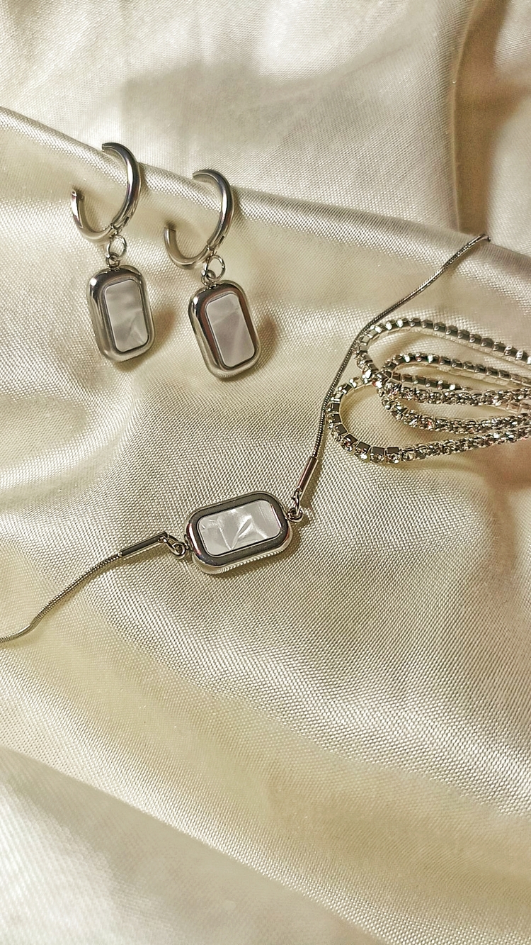 Sedefli Silver Set