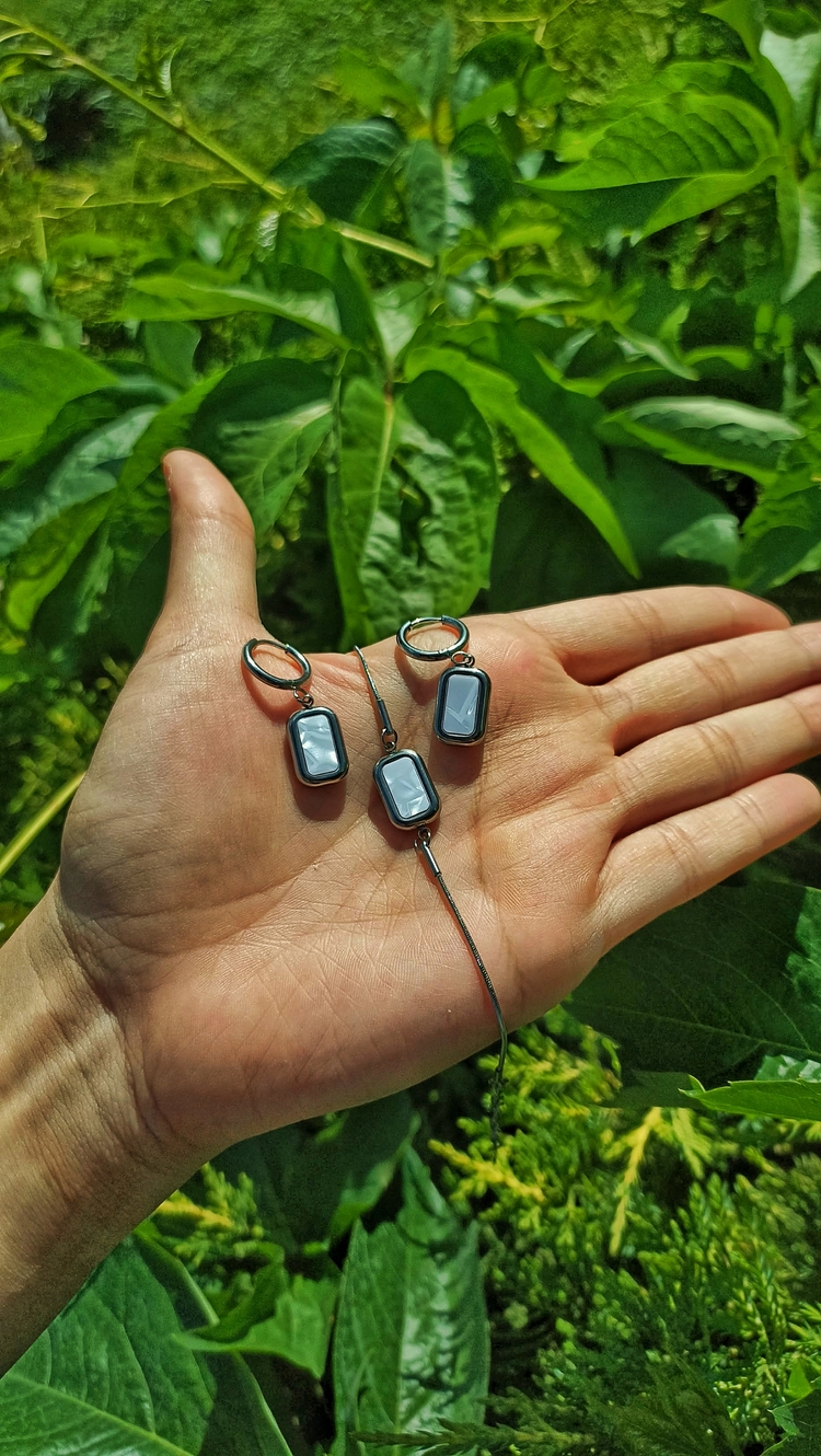 Sedefli Silver Set