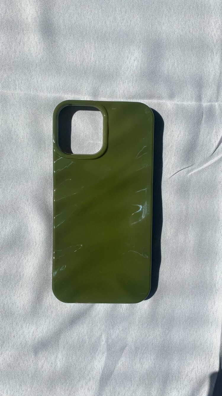 iPhone 15 Pro Max Yeşil Dalga Telefon Kılıfı