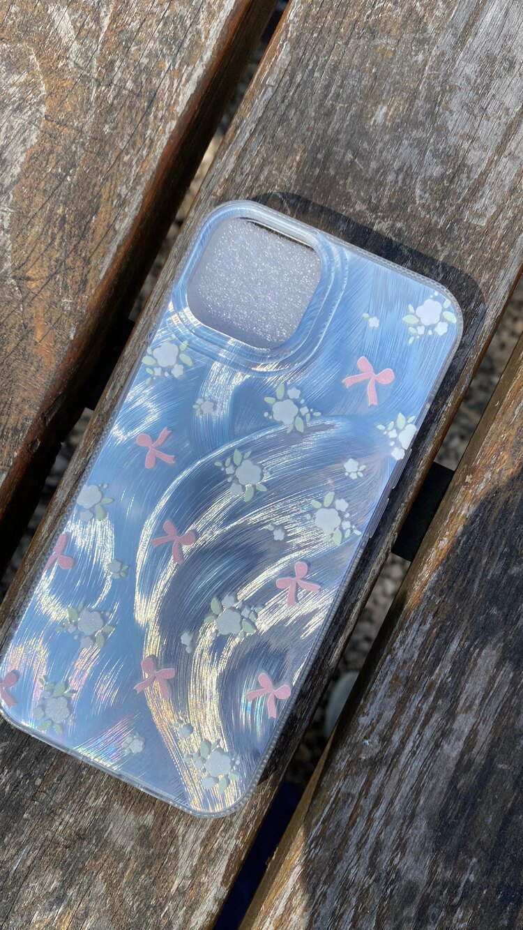 iPhone 13/14/15 Çiçek Telefon Kılıfı