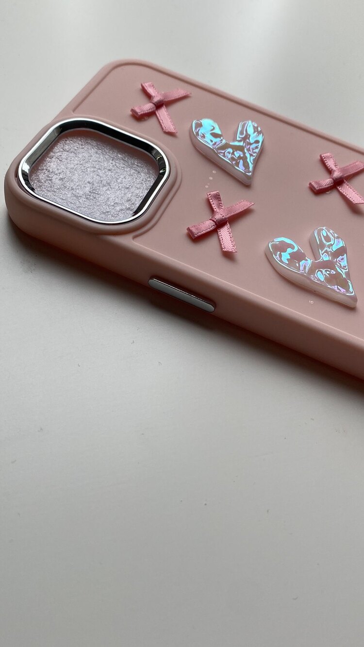 iPhone 13 Pro Max Kurdele Pembe Telefon Kılıfı 