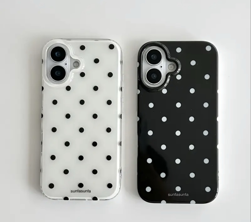 iPhone 13/14/15 Dalmaçya Siyah Telefon Kılıfı 