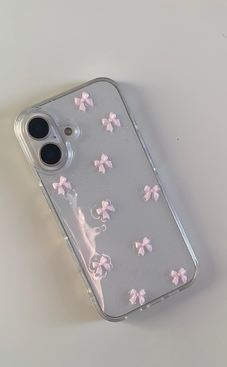 iPhone 16 Pembe Minik Fiyonk Telefon Kılıfı