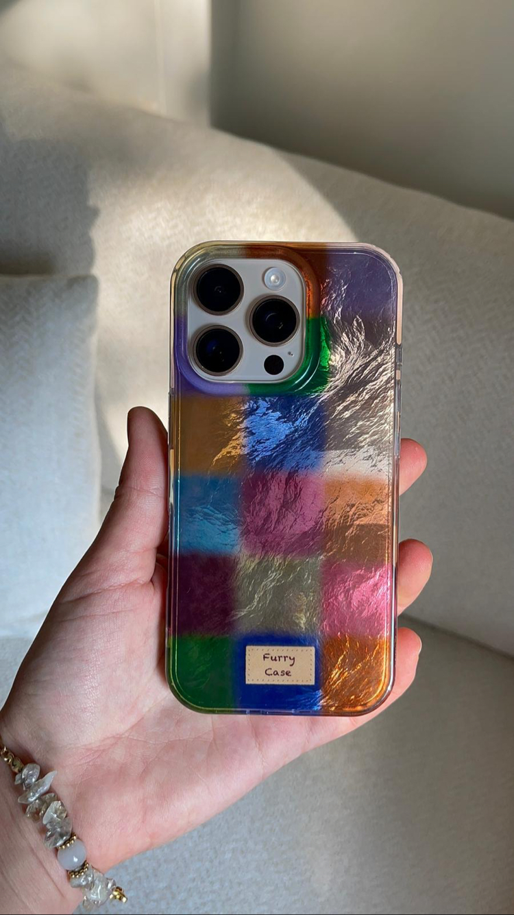 iPhone 14 Pro/ 15 Pro Mosaic Telefon Kılıfı 