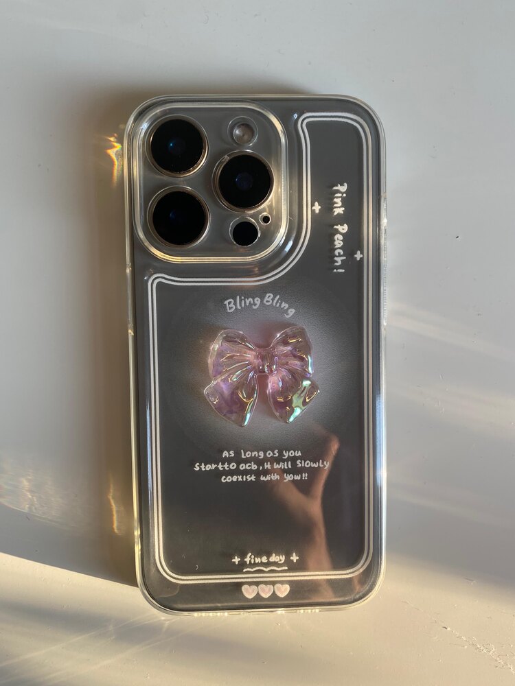 iPhone 16 Pro Max Pembe Fiyonk Telefon Kılıfı 