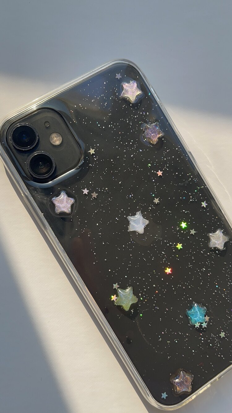 iPhone 14 Pro/ 15 Pro Renkli Yıldız Telefon Kılıfı 