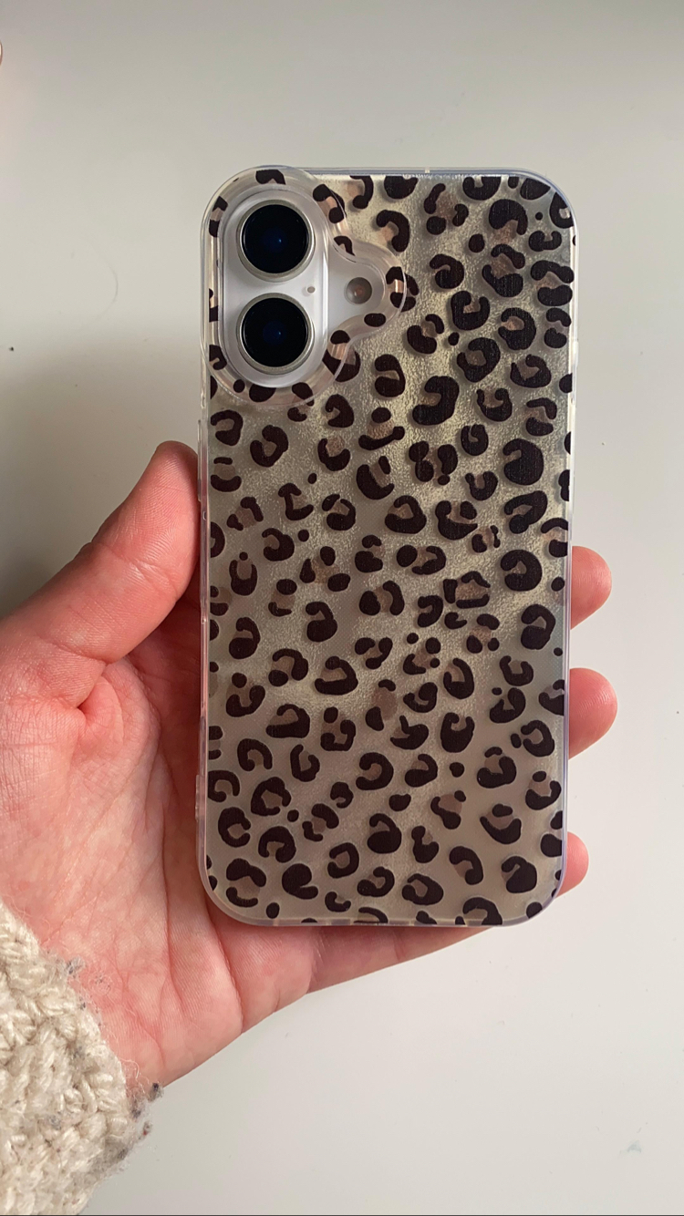 iPhone 16 Plus Leopar Telefon Kılıfı