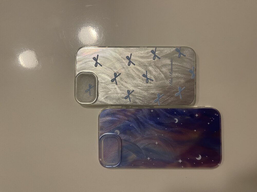 iPhone 16E Mavi Fiyonk Telefon Kılıfı