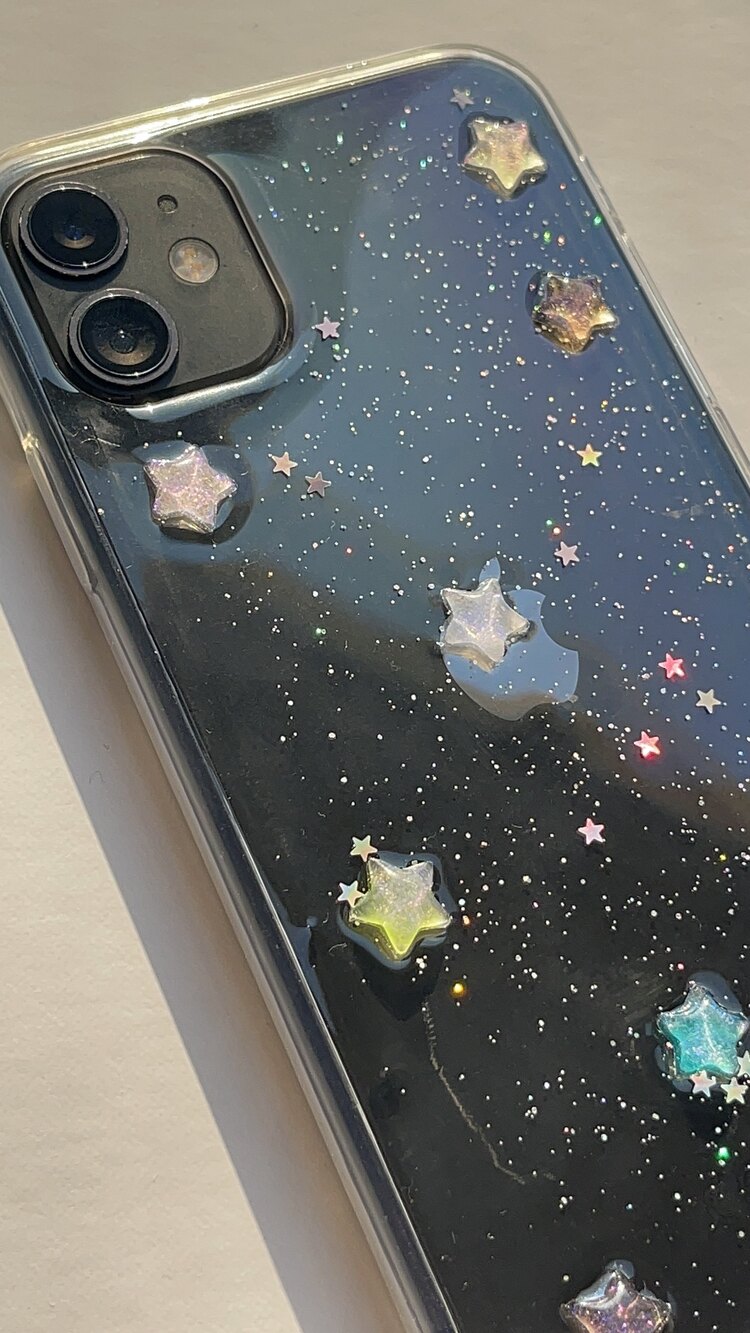 iPhone 14 Pro/ 15 Pro Renkli Yıldız Telefon Kılıfı 