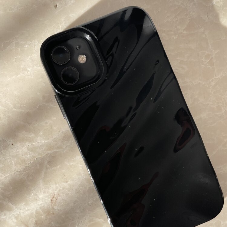 iPhone 11 Siyah Dalga Telefon Kılıfı