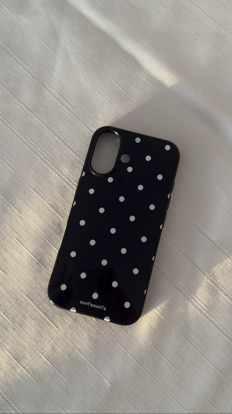 iPhone 13/14/15 Dalmaçya Siyah Telefon Kılıfı 