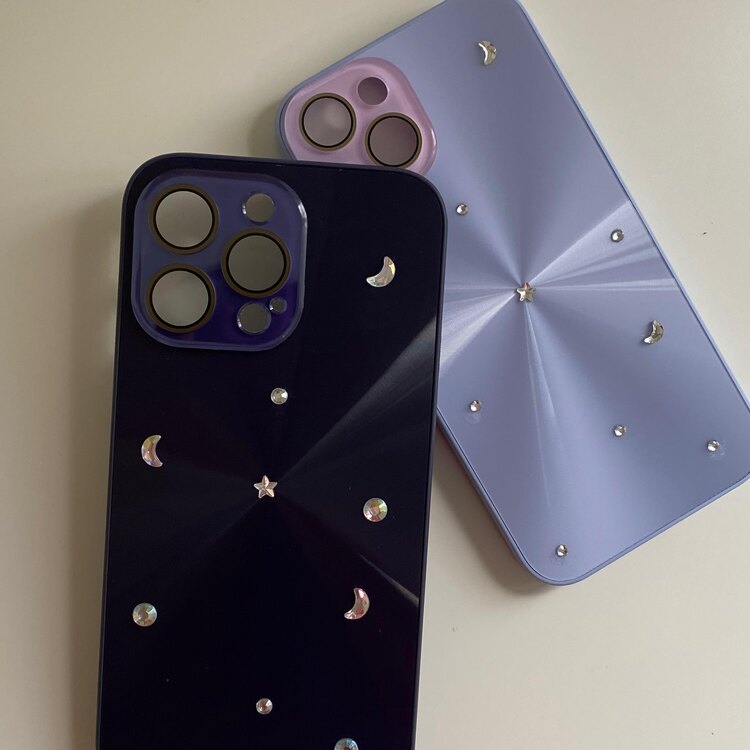 iPhone 14 Pro Max Mor Ay Yıldız Telefon Kılıfı