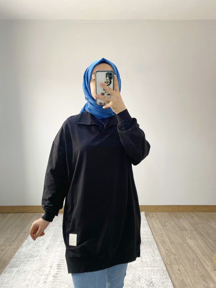 Gömlek yaka sweat 