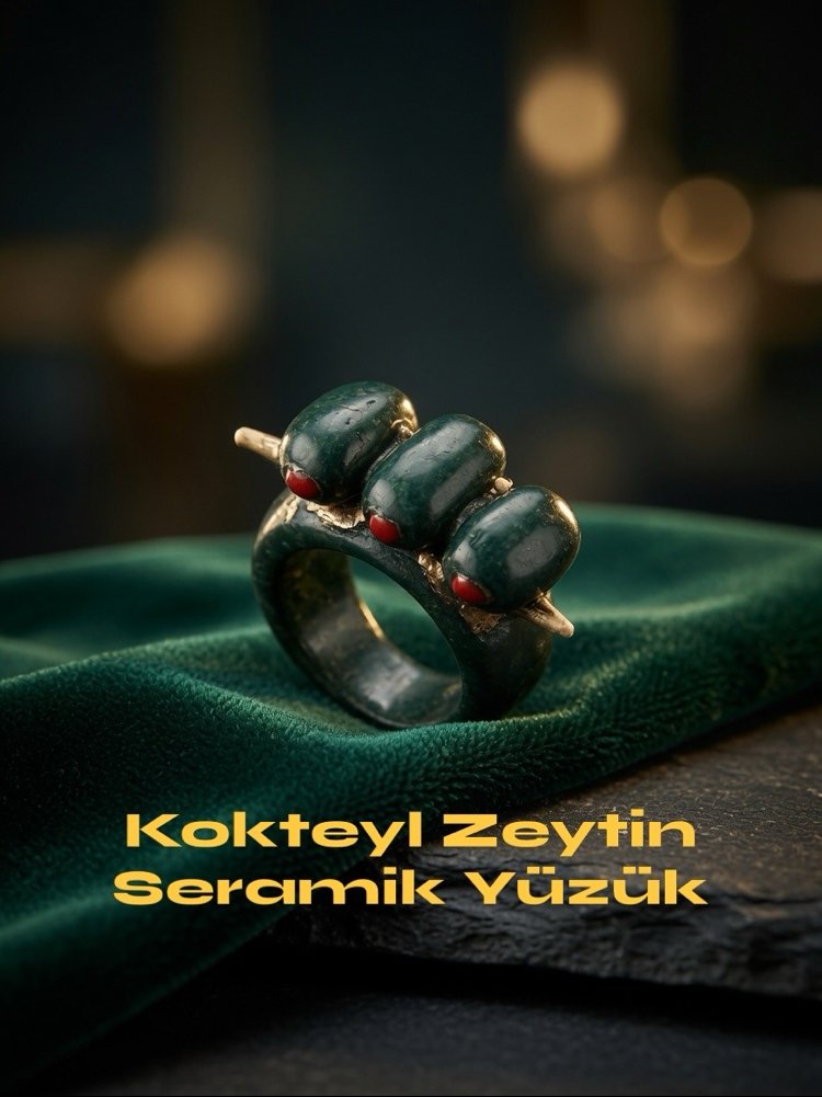 Seramik Kokteyl Zeytin Yüzük