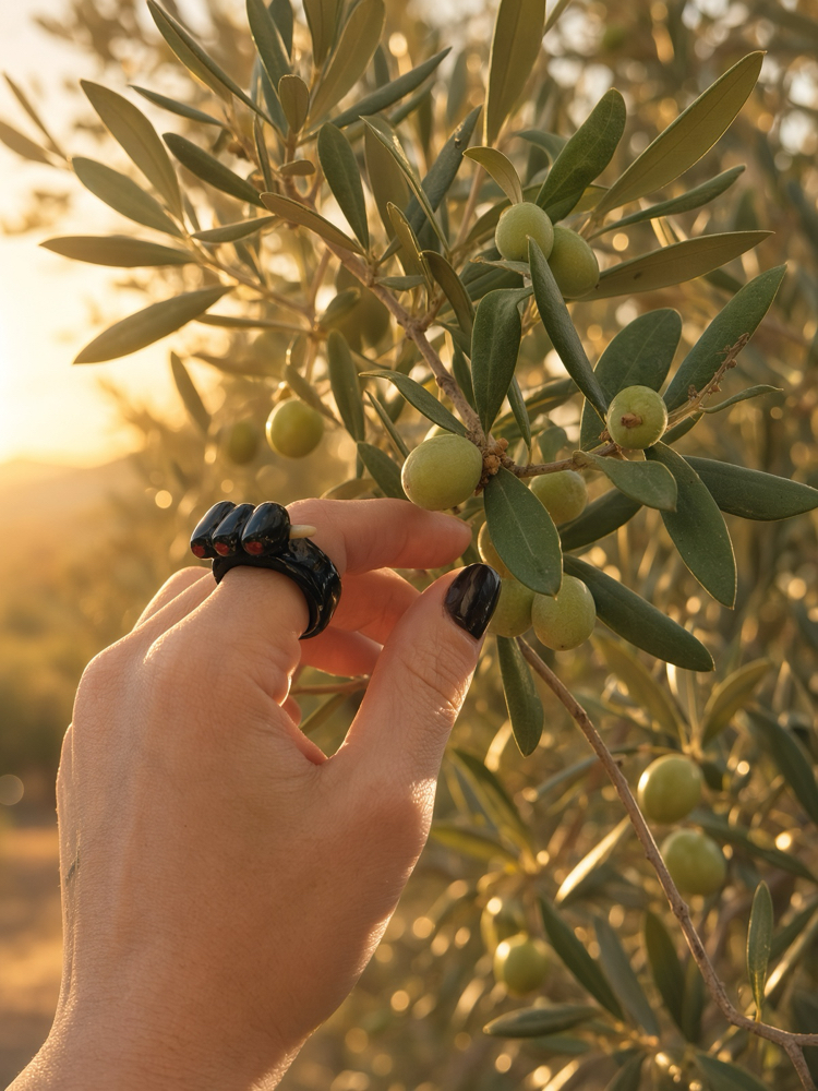 Seramik Kokteyl Zeytin Yüzük