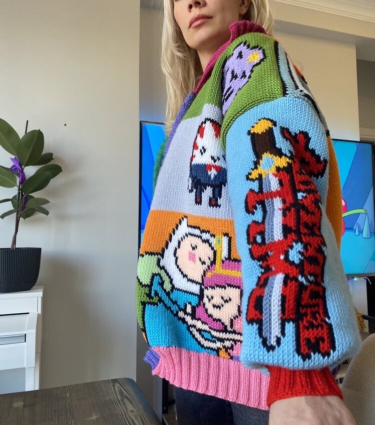 Adventure Time Figürlü Hırka