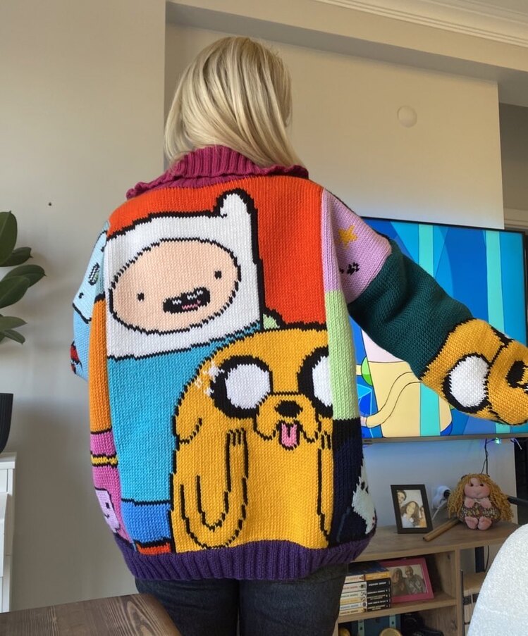 Adventure Time Figürlü Hırka