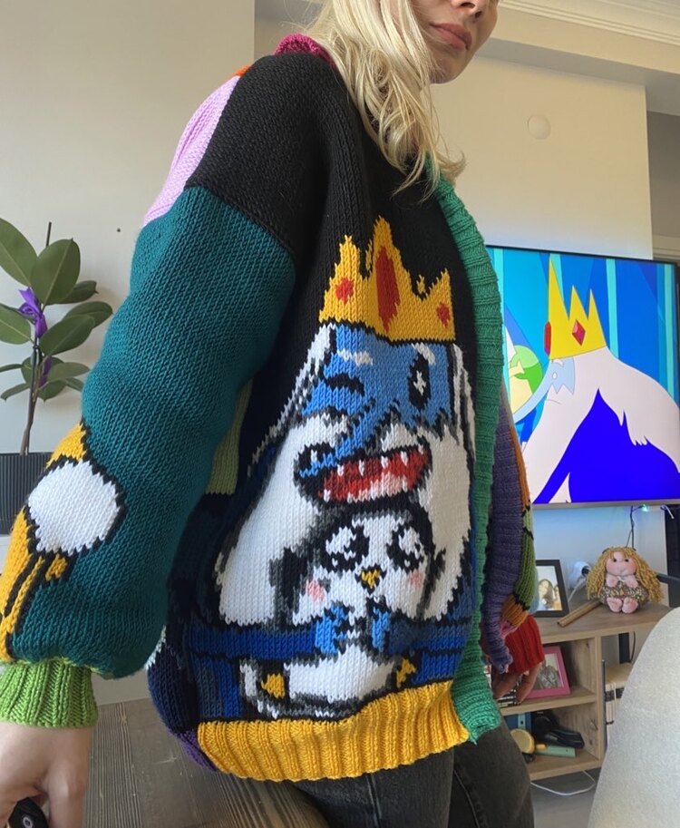 Adventure Time Figürlü Hırka