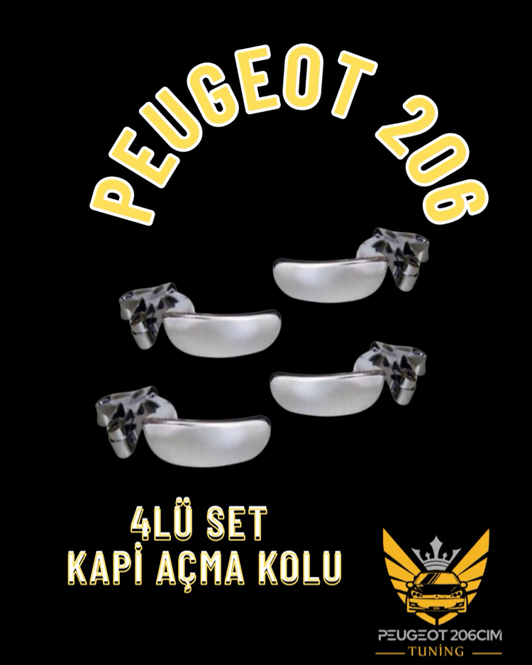 Kapı açma mandalı 4 kapi set