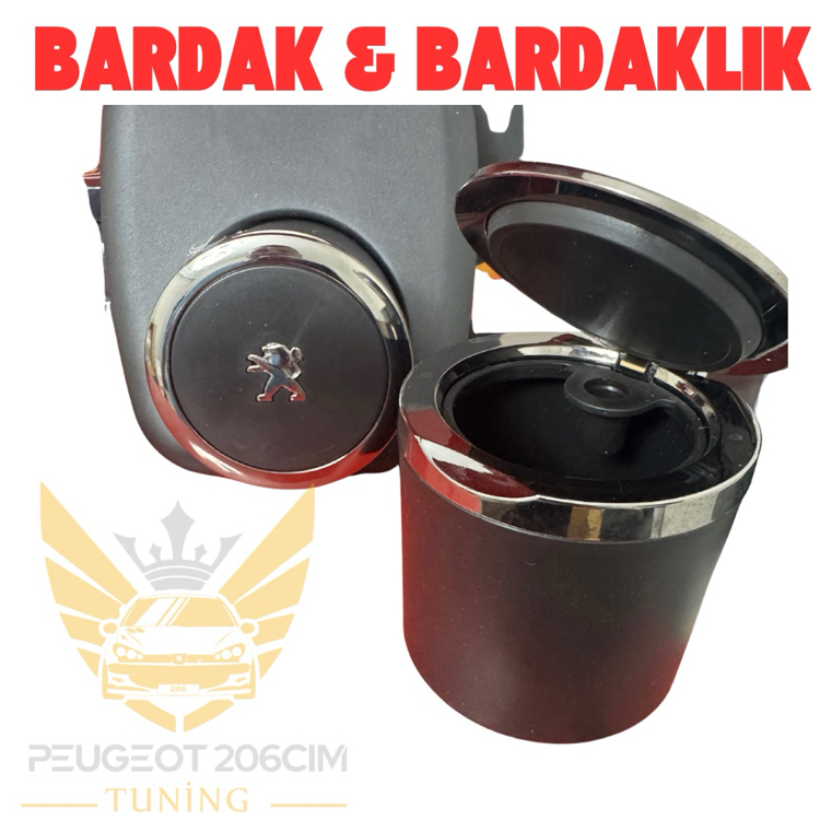 Peugeot 206 bardaklık ve kültabak