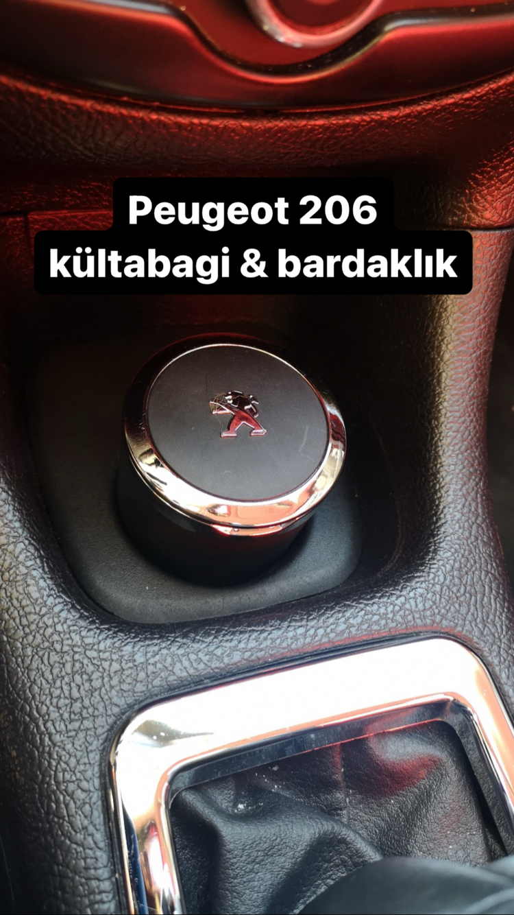 Peugeot 206 bardaklık ve kültabak