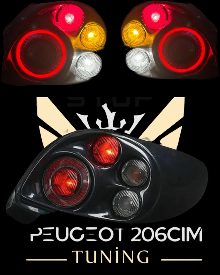 Peugeot 206 moretta stop takımı