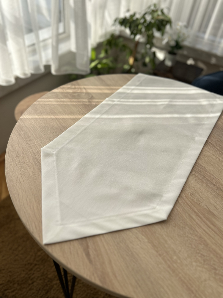 40x80 Sivri uçlu Duck Keten Runner İşlemeye Hazır