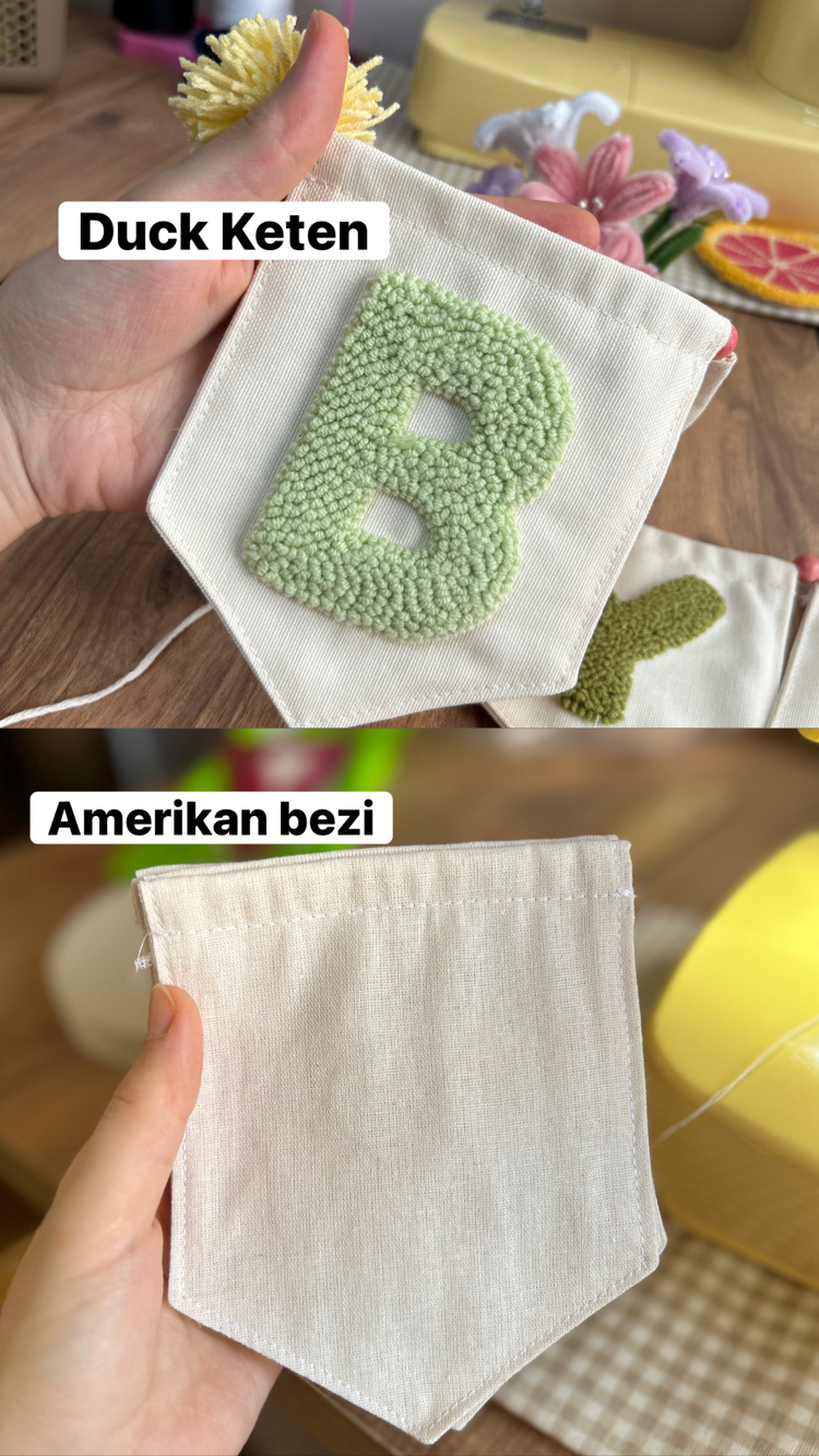 Punch isim Flama (Amerikan bezi kumaş)