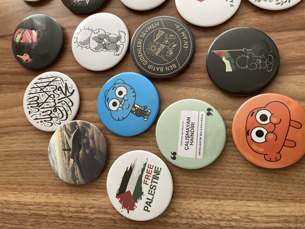 5 adet metal rozet