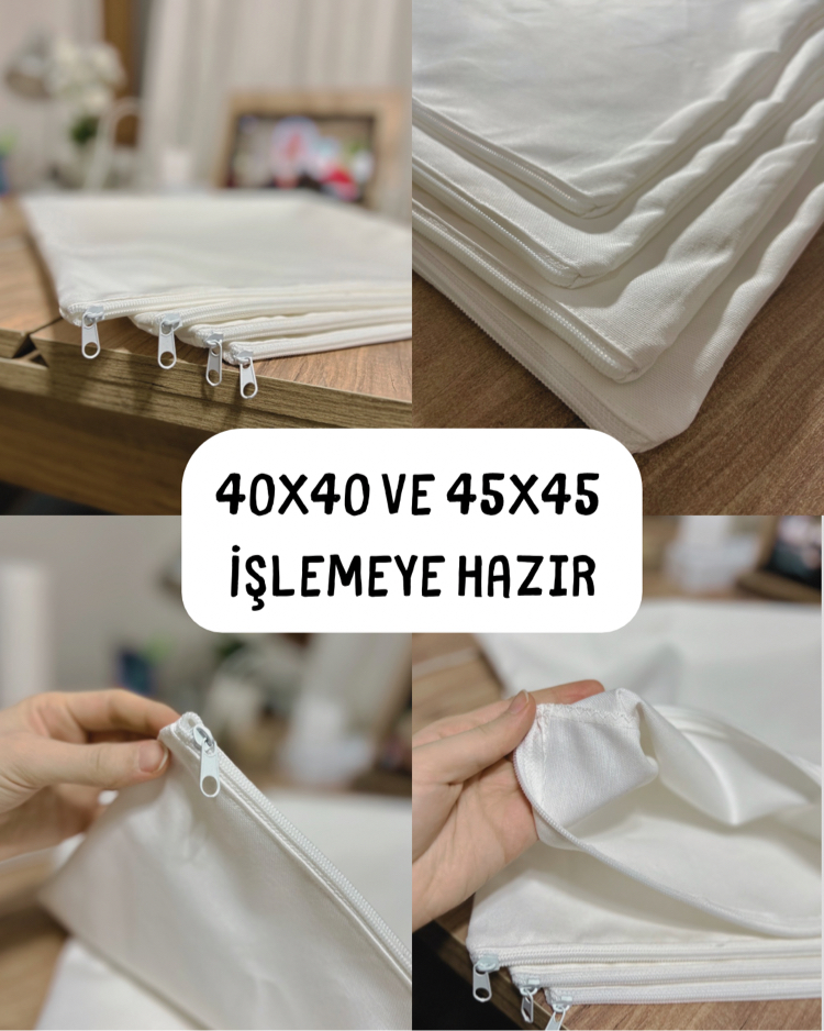 Duck Keten Kırlent Kılıfı