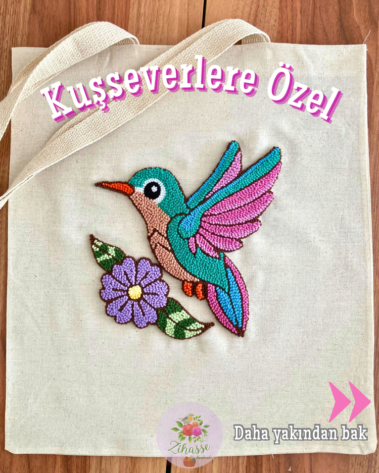 Özgür kanatlar bez çanta