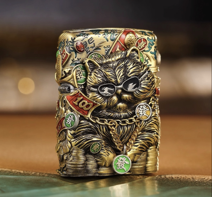 Zippo Şans Kedisi Gold