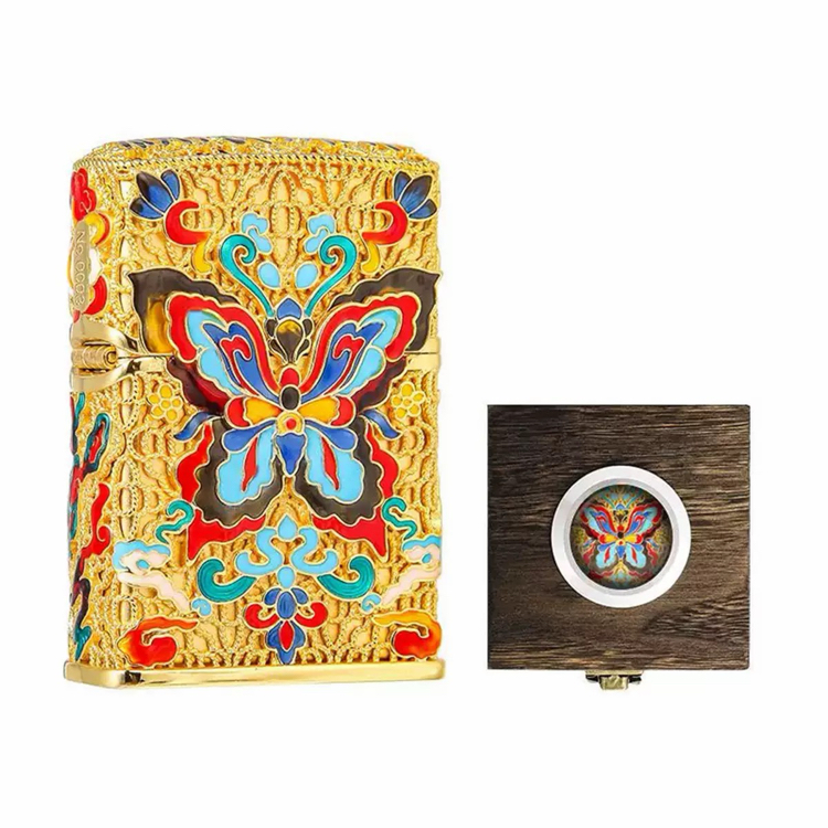 Zippo Butterfly Gold Plate
