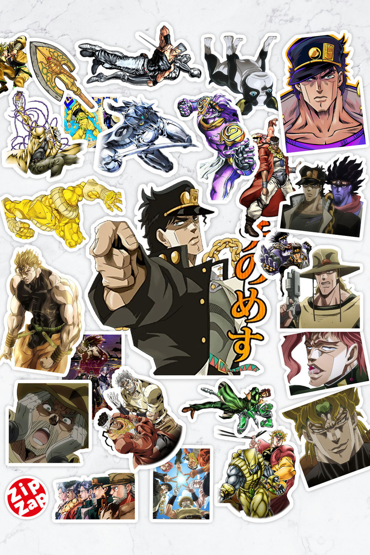 JoJo no Kimyou na Bouken part 3 Anime Sticker Paketi (25 Sticker)
