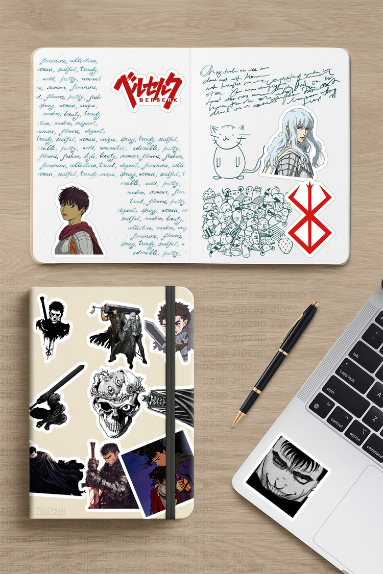 Berserk Anime Sticker Paketi (22 Sticker)