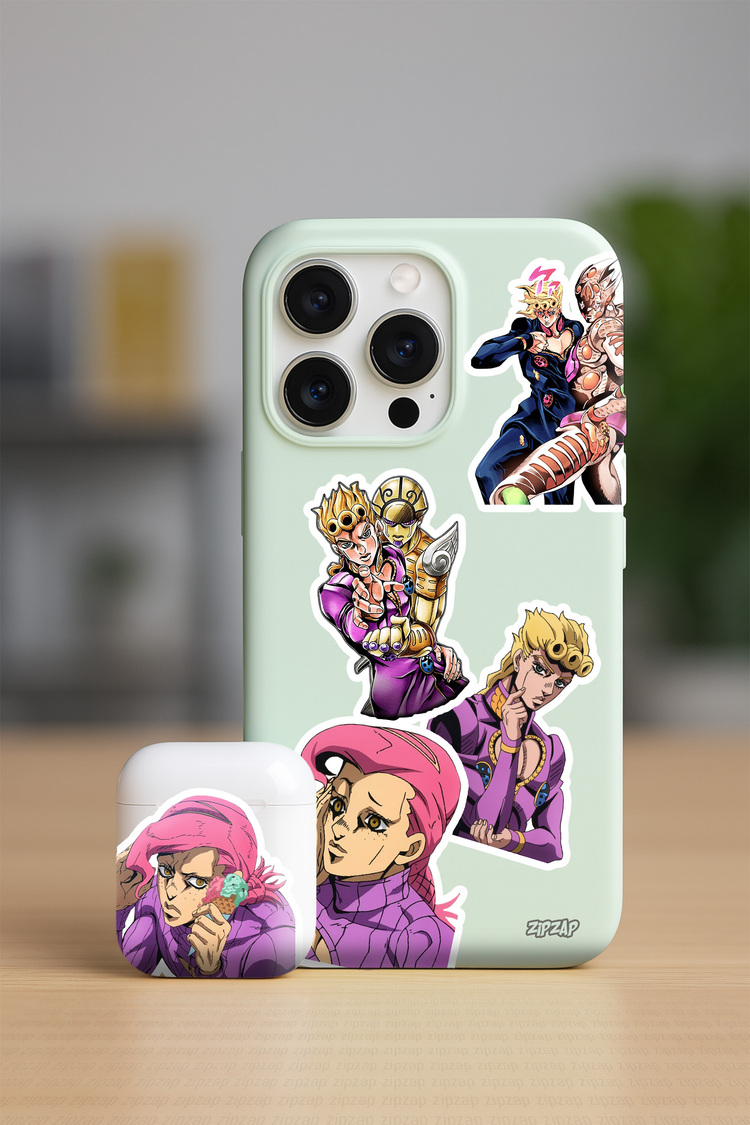 JoJo no Kimyou na Bouken part 5 Anime Sticker Paketi (25 Sticker)