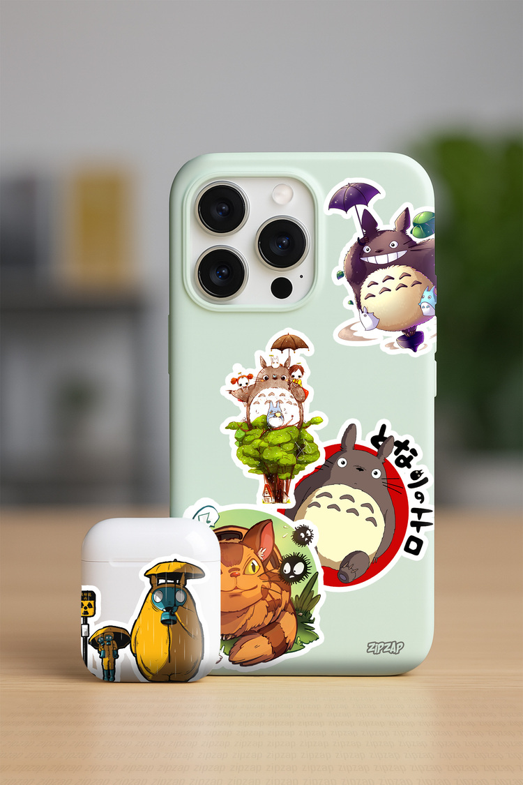 Totoro Ghibli Anime Sticker Paketi (20 Sticker)