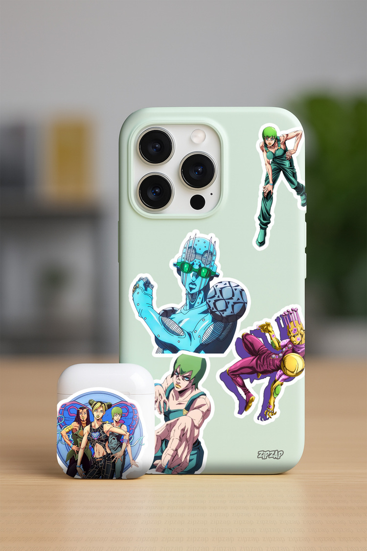 JoJo no Kimyou na Bouken part 6 Anime Sticker Paketi (25 Sticker)