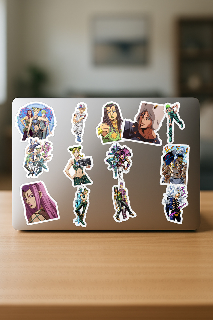 JoJo no Kimyou na Bouken part 6 Anime Sticker Paketi (25 Sticker)
