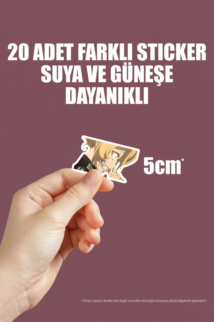 Youjo Senki Anime Sticker Paketi (20 Sticker)