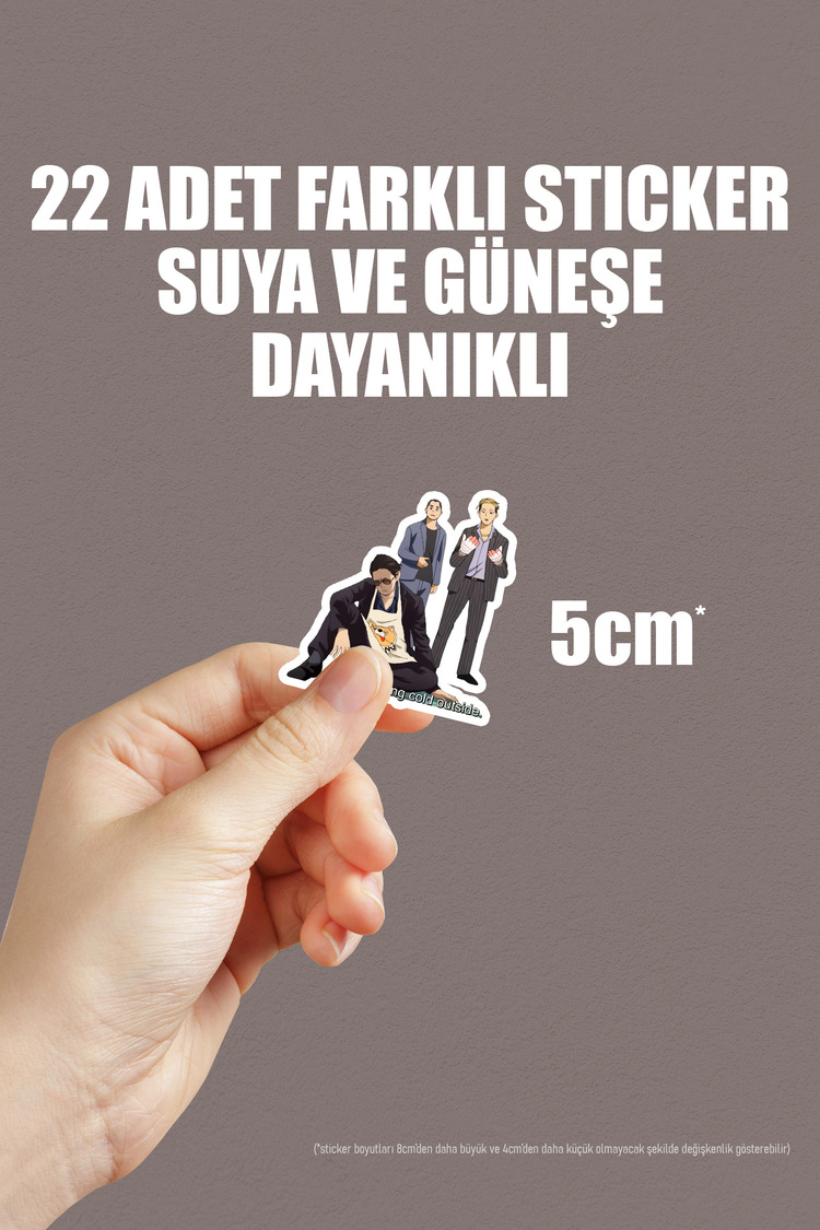 Gokushufudou (The Way of the Househusband) Anime Sticker Paketi (22 Sticker)